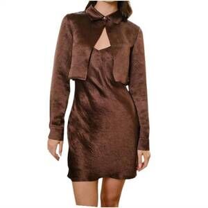 NEW MAUDE sophie dress in brown